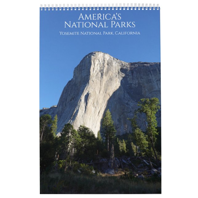 Calendário Nacional dos Parques Cênicos da América (Capa)