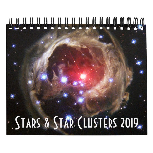 Calendário NASA da astronomia de espaço dos conjuntos de (Capa)