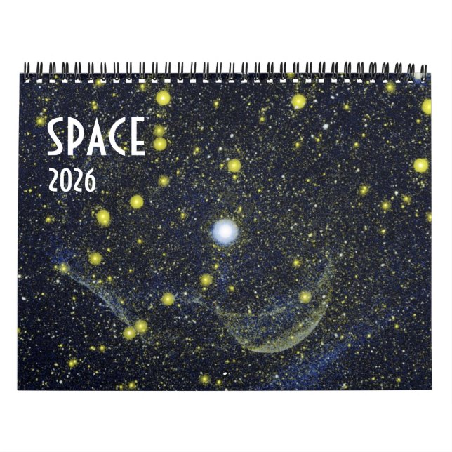Calendário NASA Espaço Universo Galáxia 2026 (Capa)