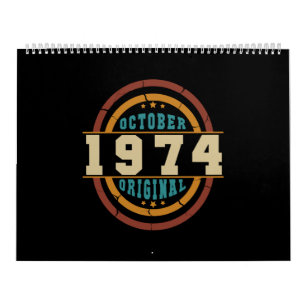 Calendário Nascer de outubro de 1974