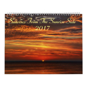 Calendário Nascer do sol do lado 2017 do nascer do sol
