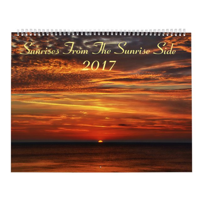 Calendário Nascer do sol do lado 2017 do nascer do sol (Capa)
