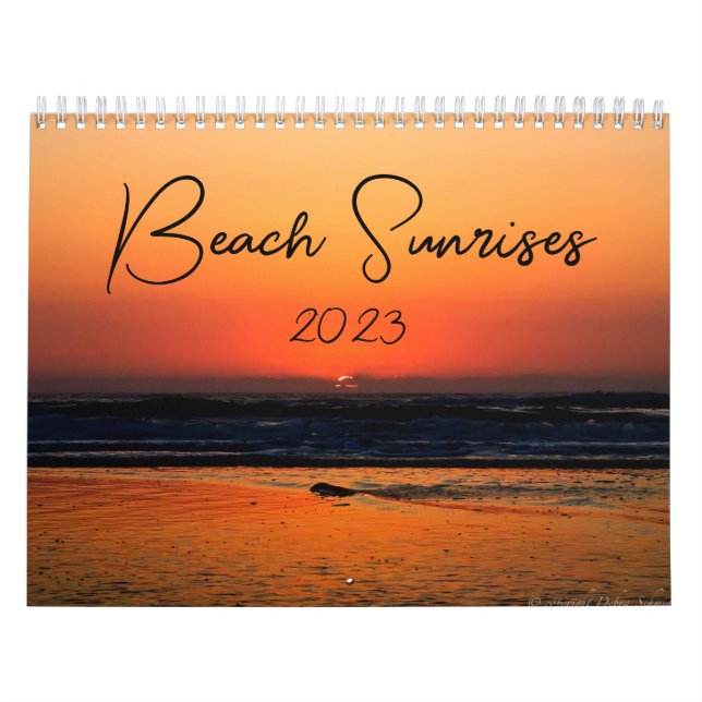 Calendário Nasceres do sol de Ocean Beach (Capa)