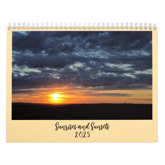 Calendário Nasceres do sol e Pôrs do sol 2025 (Capa)
