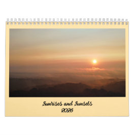 Calendário Nascimentos e pores do sol 2026