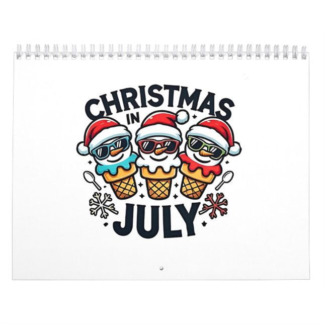 Calendário Natal em 4 de julho Sorvete EUA (Capa)