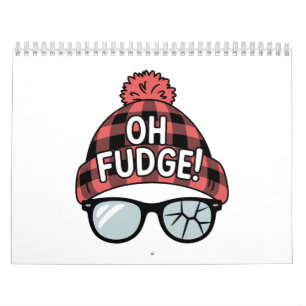 Calendário Natal Oh Fudge Férias de Natal Piada de Férias 