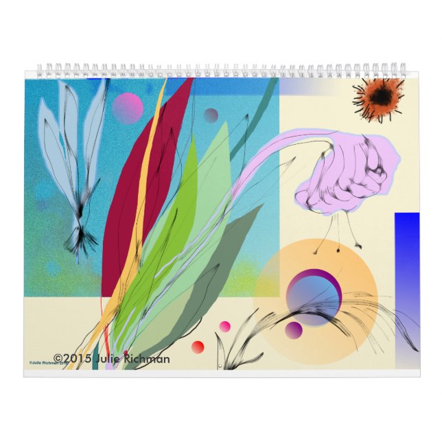 Calendário Natureza abstrata bonita (Capa)
