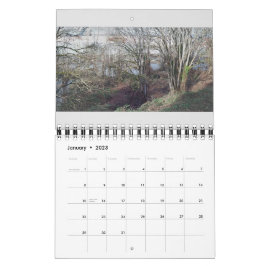 Calendário Natureza da vizinhança de flora e fauna de pequena