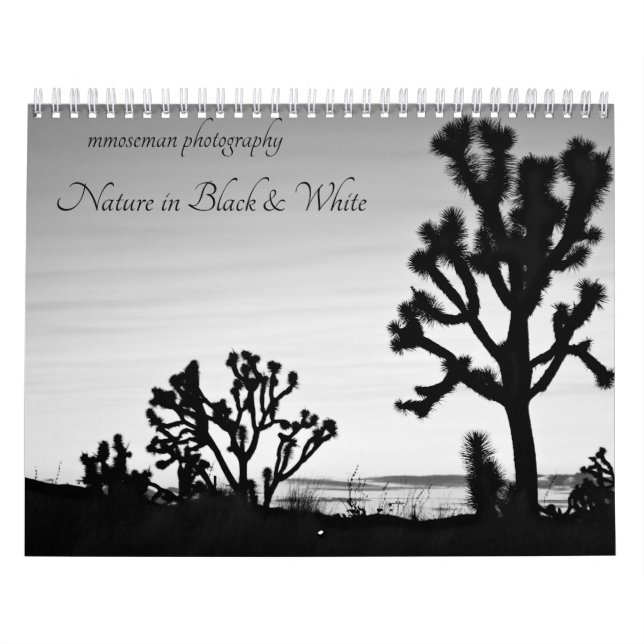 Calendário Natureza em preto e branco (Capa)