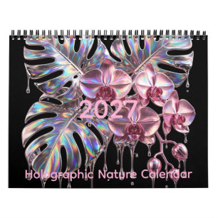 Calendário Natureza Holográfica - Sonhos Botânicos Cromo 2027