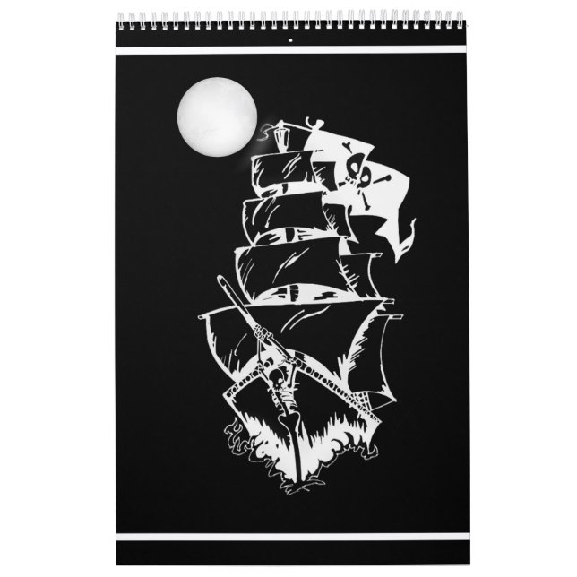 Calendário Navio pirata no alto mar (Capa)