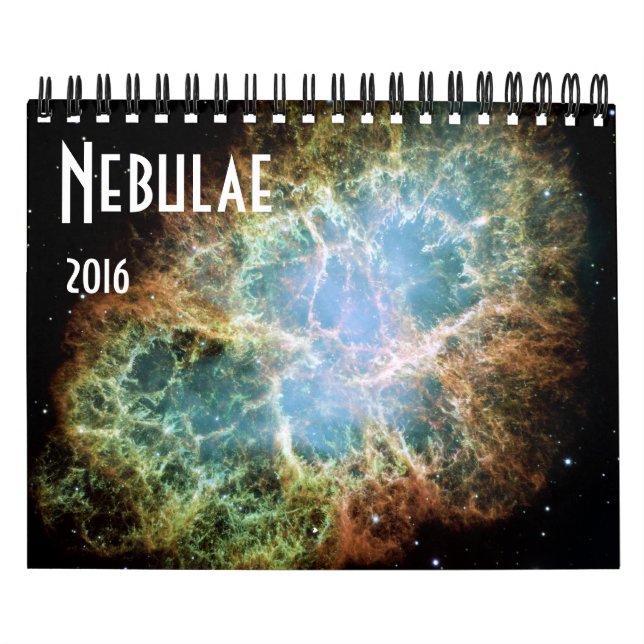 Calendário Nebulae Space Astronomy 2016 Stars NASA (Capa)