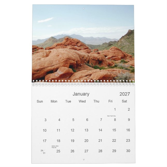 Calendário Nevada do sul cénico 2008 (Jan 2027)