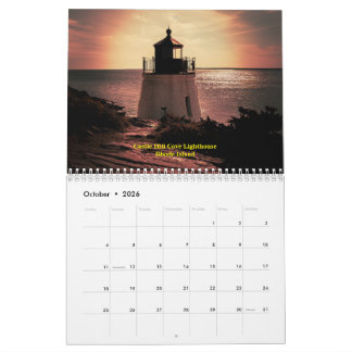 Calendário New England Lighthouse