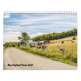 Calendário New England Views 2024 Calendar