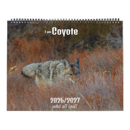 Calendário New! 'I am Coyote' 2026/2027 calendar