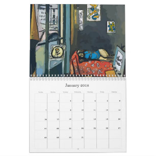 Calendário New Orleans Abstrato Art
