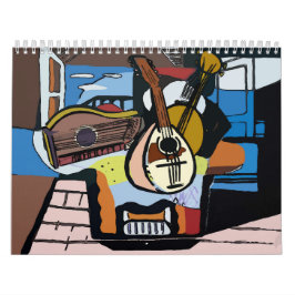 Calendário New Orleans Abstrato Art