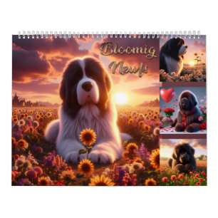 Calendário Newfs em flor