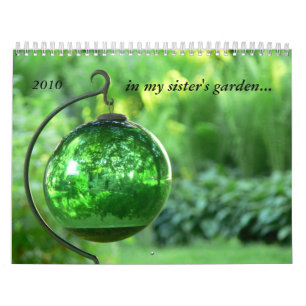 Calendário no jardim 2010 da minha irmã