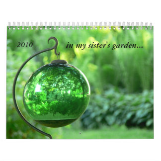 Calendário no jardim 2010 da minha irmã