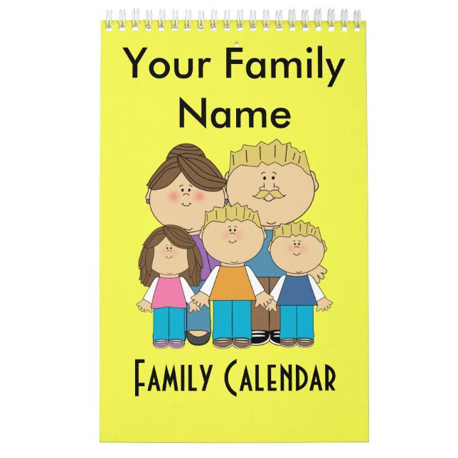 Calendário Nome da Família Personalizada (Capa)