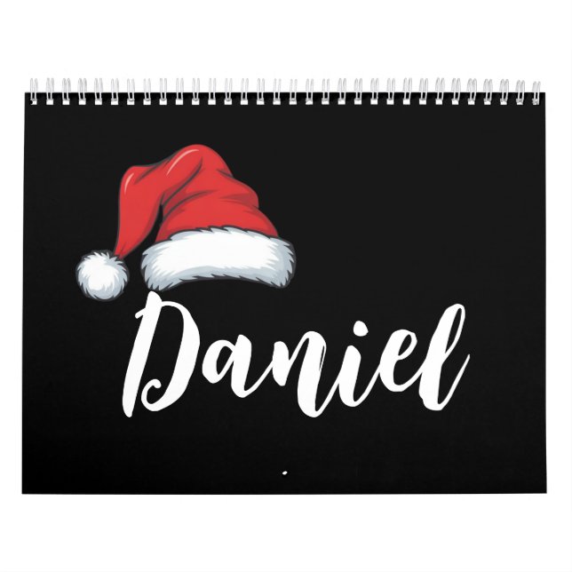Calendário Nome Personalizado de Natal da Família Corresponde (Capa)