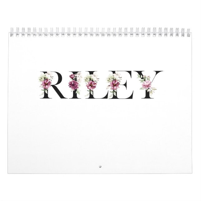 Calendário Nome Riley (Capa)