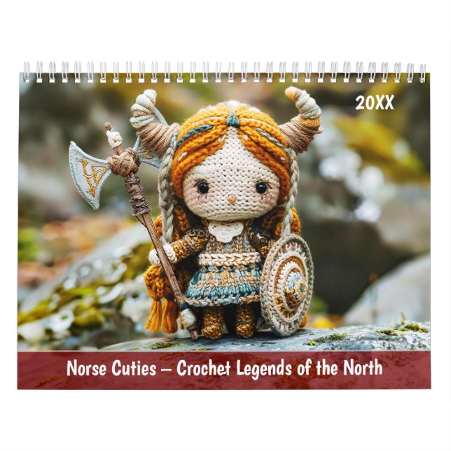 Calendário Norse Cuties – Lendas Crochet do Norte (Capa)