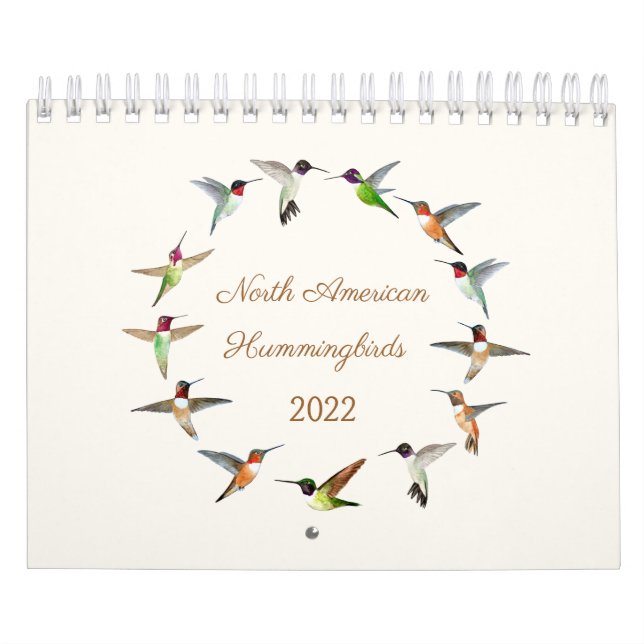 Calendário Norte-Americano de Hummingbird (Capa)