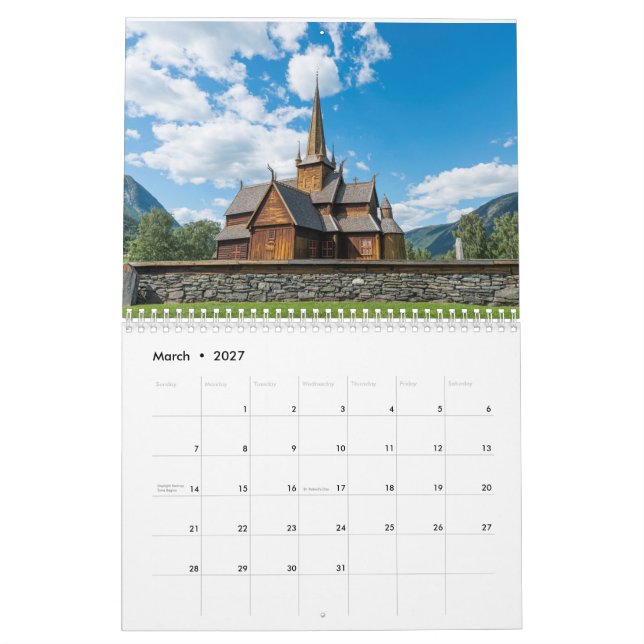 Calendário Noruega (Mar 2027)