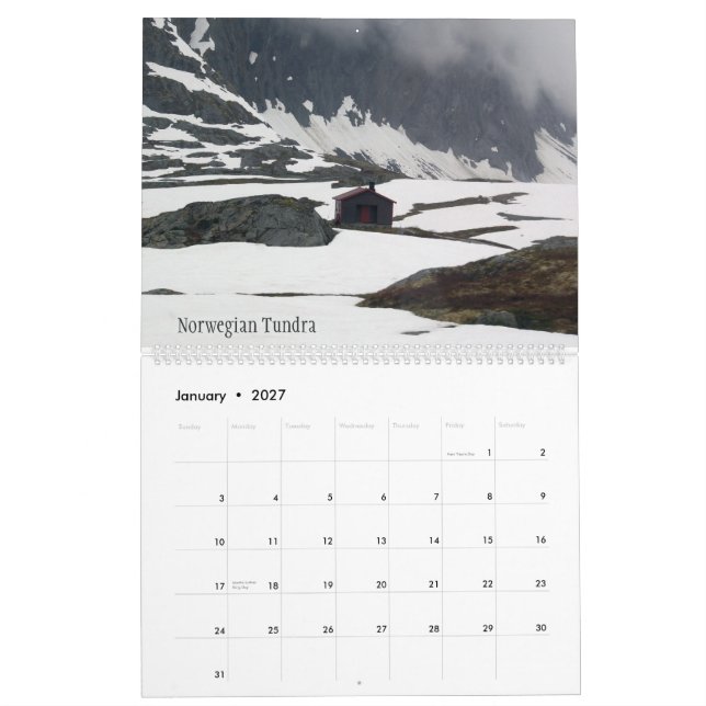 Calendário Noruega 2009 (Jan 2027)