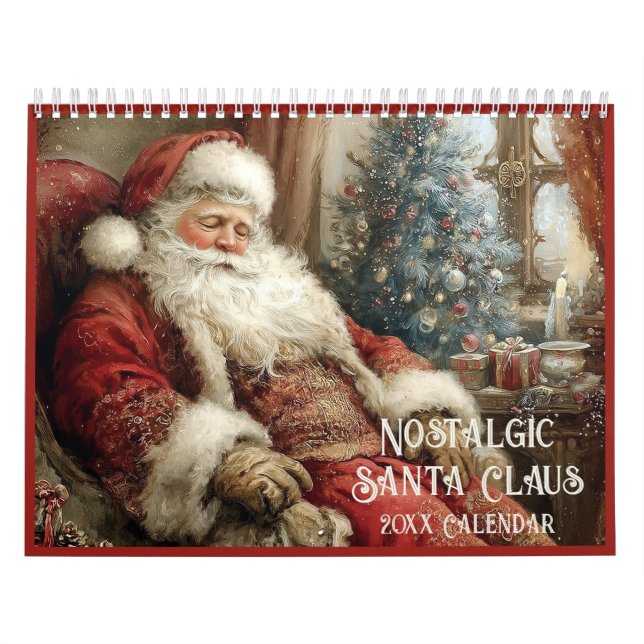 Calendário Nostalgic Santa Claus Christmas All Year (Capa)