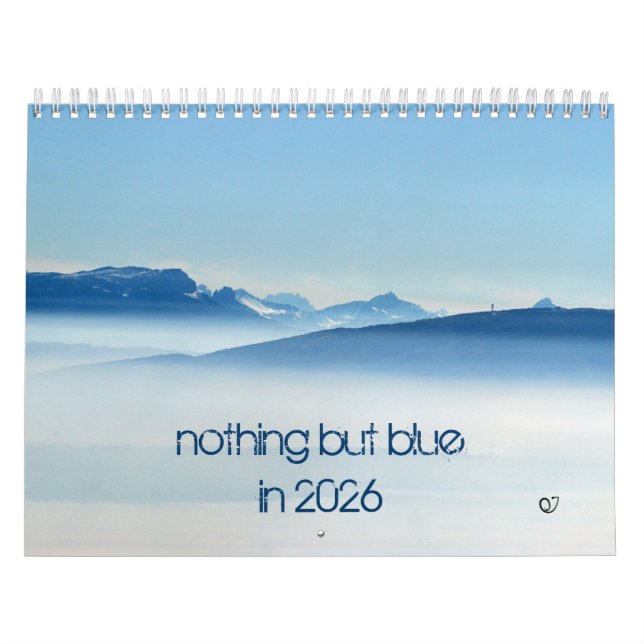 Calendário nothing but blue in 2026 (Capa)