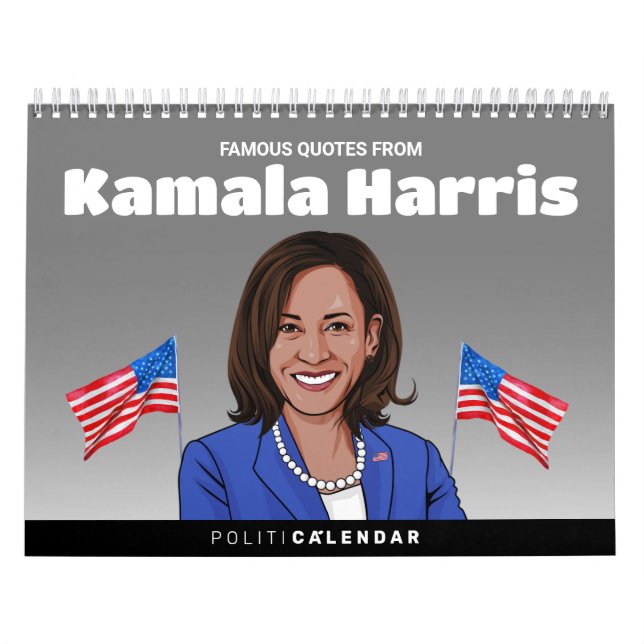 Calendário Notícias Famosas de Kamala Harris (Capa)