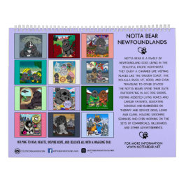 Calendário Notta Bears Cão do Estado de Oregon: O Newfoundlan