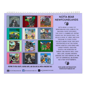 Calendário Notta Bears Cão do Estado de Oregon: O Newfoundlan