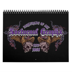 Calendário noturno de Graphx 2013