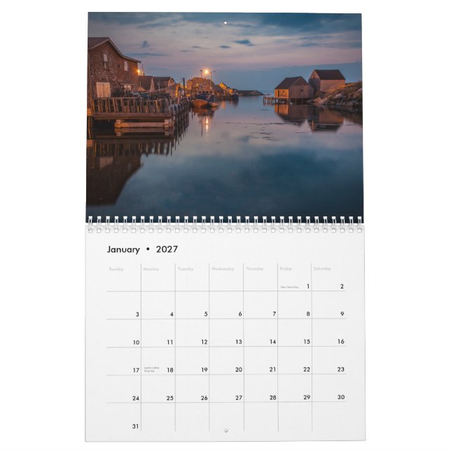 Calendário Nova Escócia Náutica (Jan 2027)