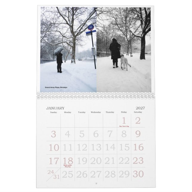 Calendário Nova Iorque por Donny Tsang (Jan 2027)