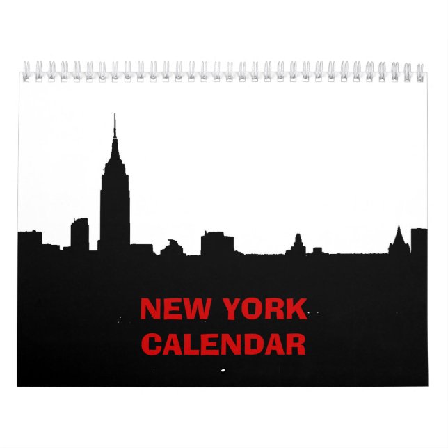 Calendário Nova Iorque (preto e branco) (Capa)
