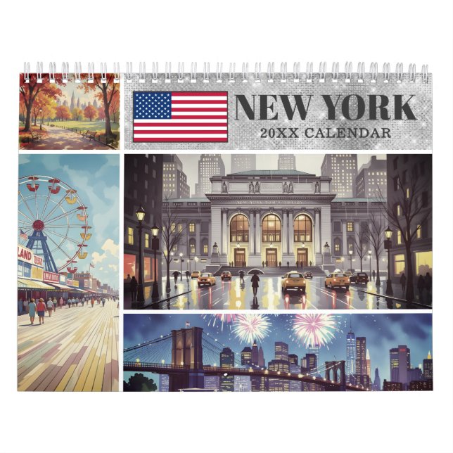 Calendário Nova York Moderna EUA (Capa)