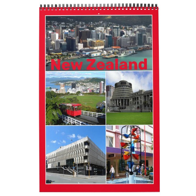 Calendário Nova Zelândia - Oceânia - (Capa)