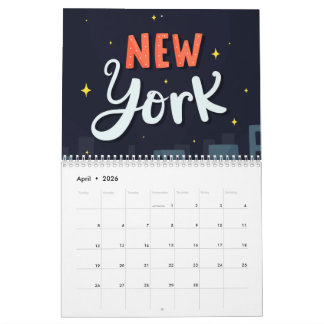 Calendário Novo Design Inspirado na Silhueta Urbana