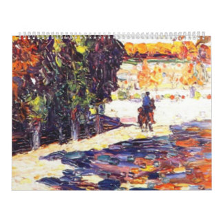 Calendário Nuvem com o cavaleiro Wassily Kandinsky