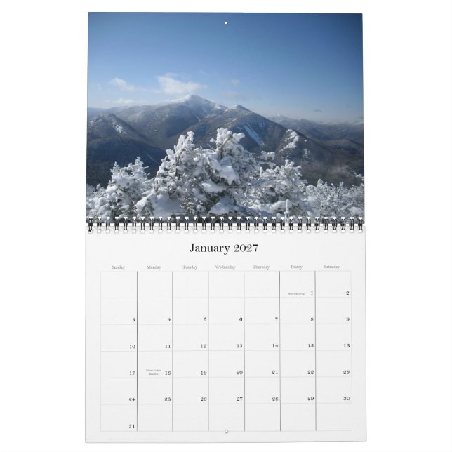 Calendário NY através de fotos (Jan 2027)