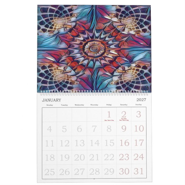 Calendário NZ HippieClecticHope 22-23 (Jan 2027)