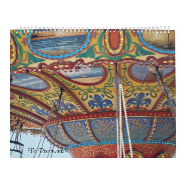 Calendário O cais Galveston Texas do prazer do passeio à (Capa)