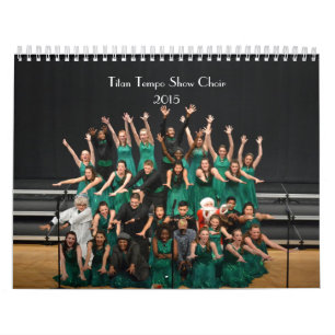 Calendário O coro 2015 da mostra do ritmo do titã Calendar